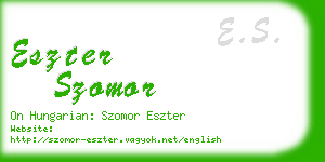 eszter szomor business card